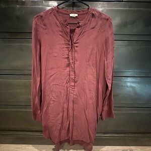 Wilfred silk Hidden Button-Down Shirt Dress